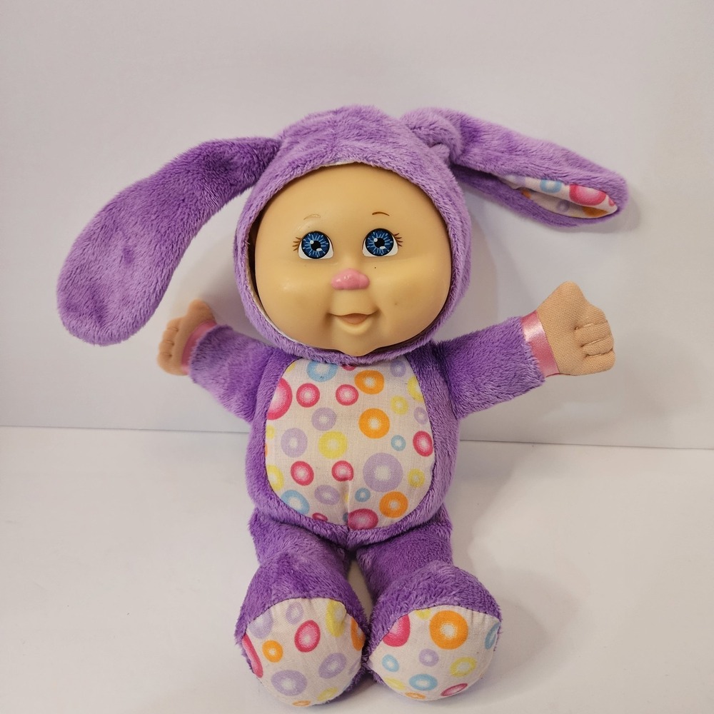 CPK Cuties Purple Bunny Costume Plush Cabbage Patch Kids Easter Doll 10" 2012